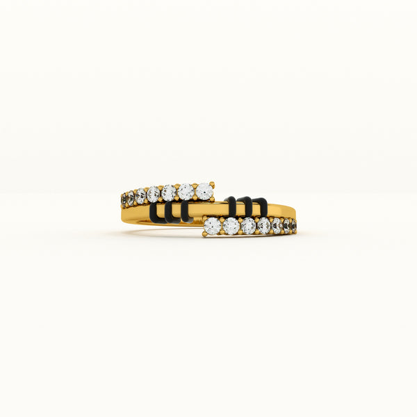 Modern 925 Sterling Silver Mangalsutra Ring