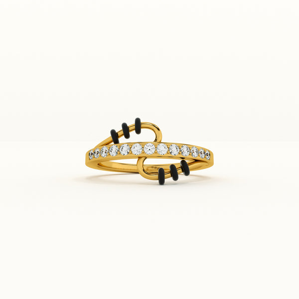 Wave Design 925 Sterling Silver Mangalsutra Ring