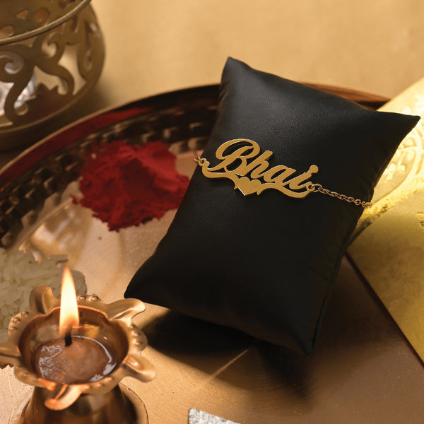 Bhai Love Rakhi- 18k Gold Plated