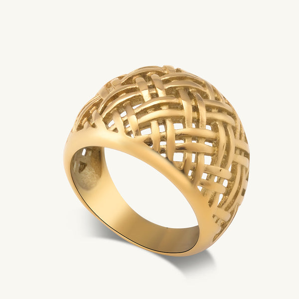 Bamboo Wave Ring