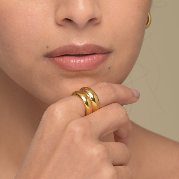 Twin Chunky Ring