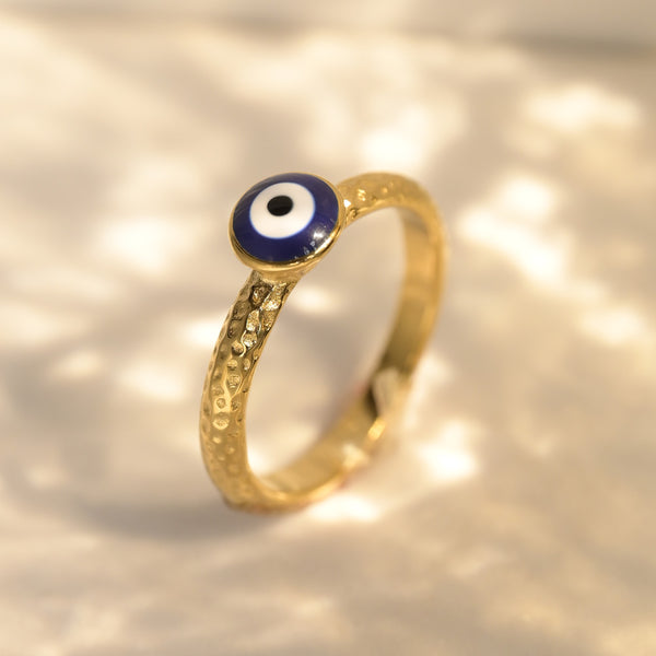 Golden Gaze Evil Eye Ring