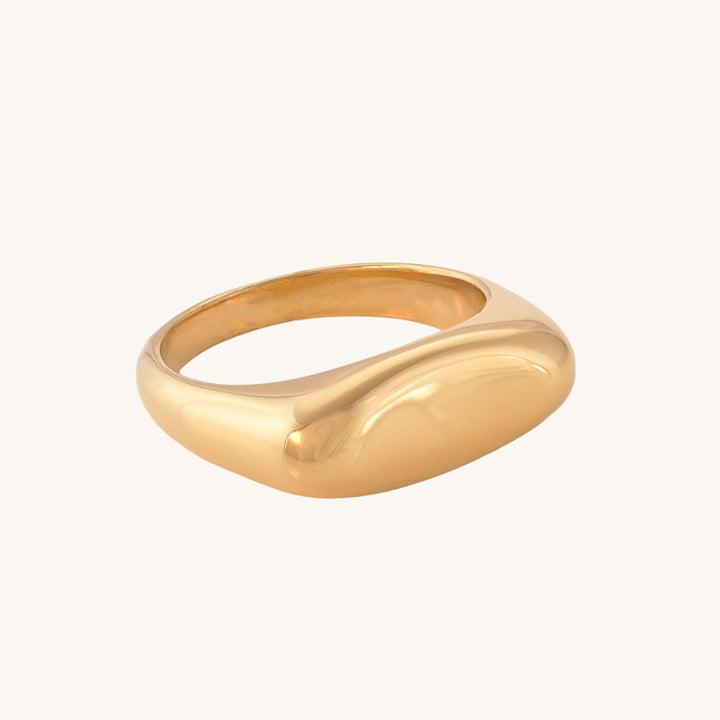 Shop Bold Oval Ring- 18k Gold Plated Palmonas-4