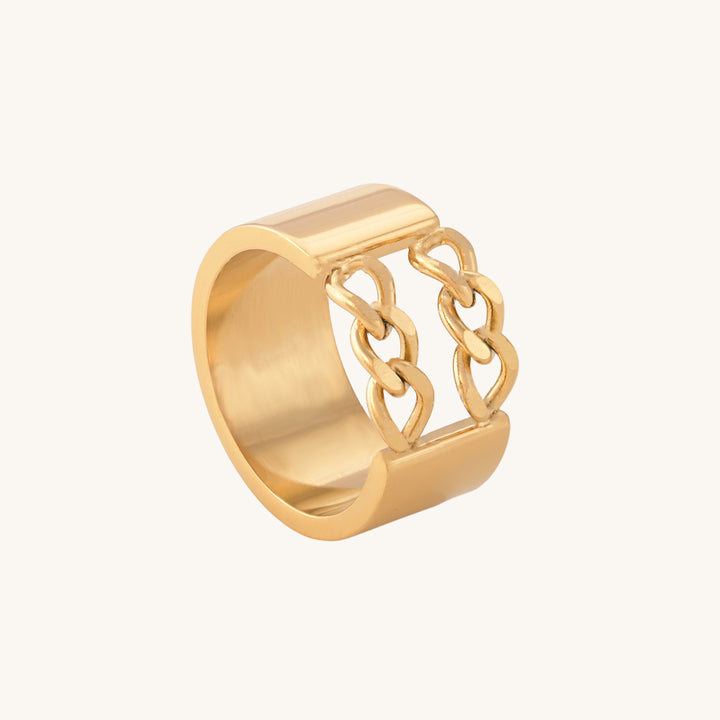 Shop Go Bold Ring- 18k Gold Plated Palmonas-5