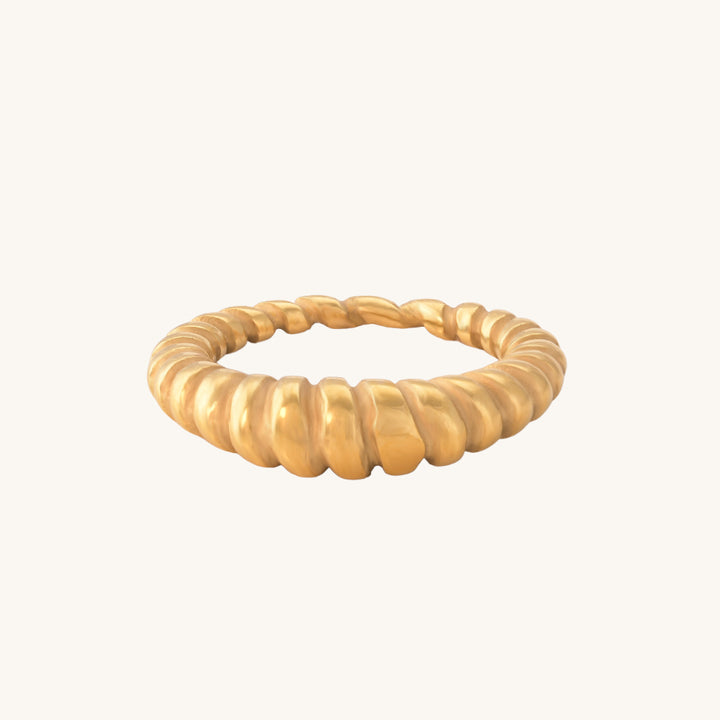 Shop Croissant Signet Ring- 18k Gold Plated Palmonas-4