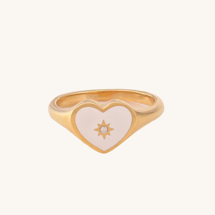 Shop Heart Sparkle Ring- 18k Gold Plated Palmonas-5