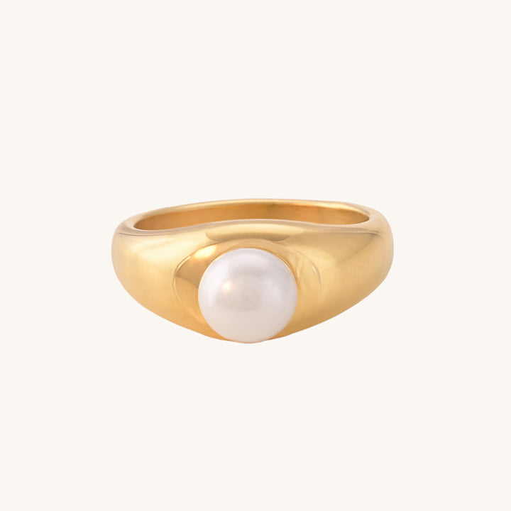Shop Bold Pearl Ring- 18k Gold Plated Palmonas-5