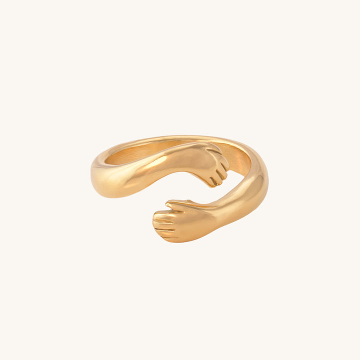 Shop Love Hug Ring- 18k Gold Plated Palmonas-6