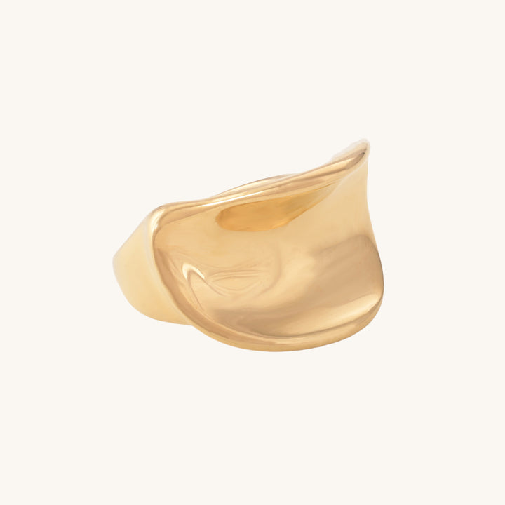 Shop Freeform Shape Ring- 18k Gold Plated Palmonas-4