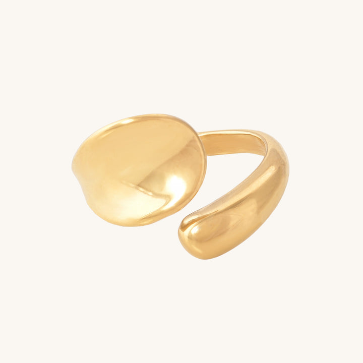 Shop Irregular Shape Ring- 18k Gold Plated Palmonas-6