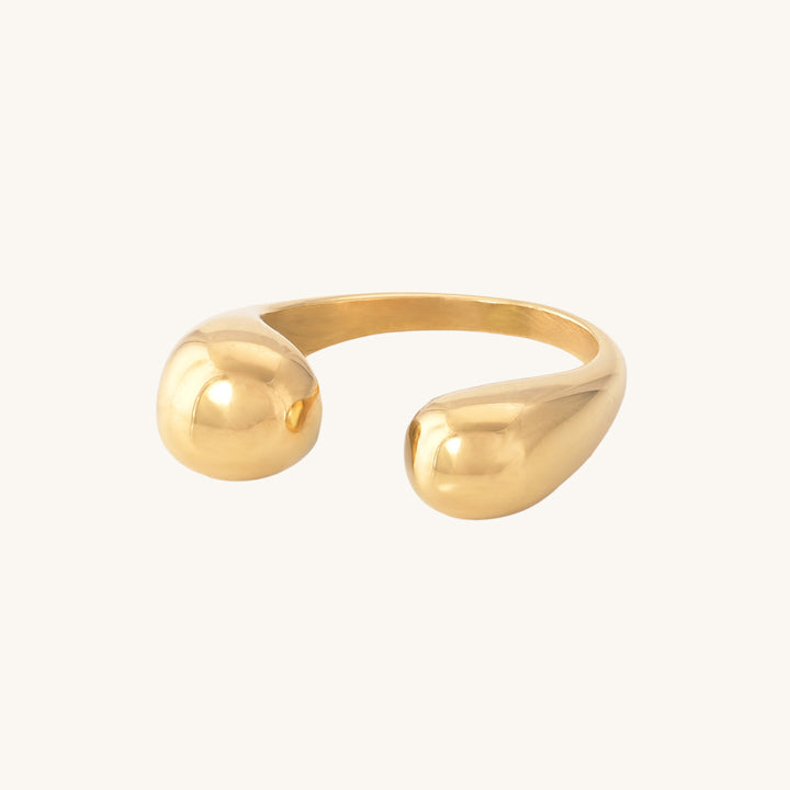 Shop Double Ball Ring- 18k Gold Plated Palmonas-6