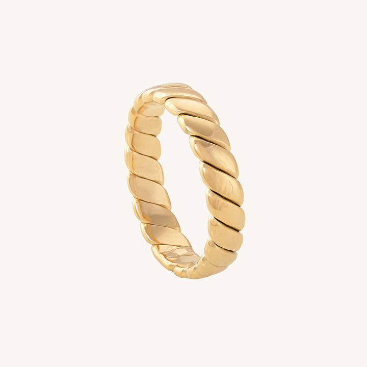 Shop Twisted Branch Ring- 18k Gold Plated Palmonas-6