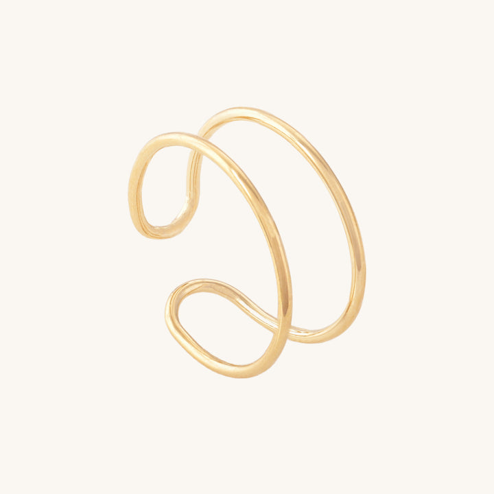 Shop Double Opening Ring - 18k gold plated Palmonas-3