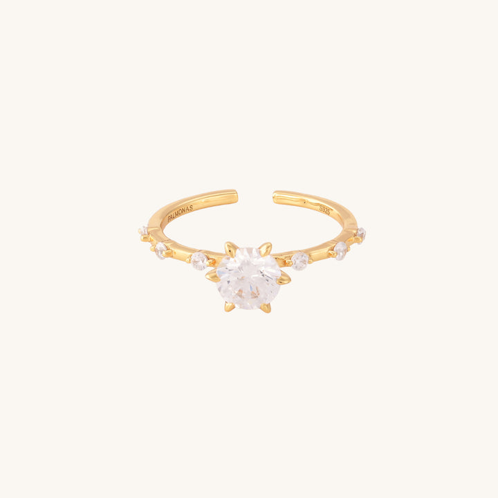 Shop Celestial Sparkle Ring | 18K Gold Vermeil Palmonas-3