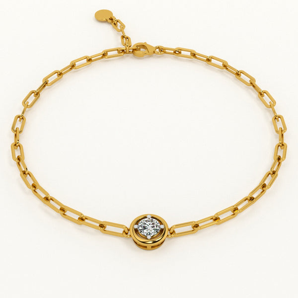 Golden Orbit 0.31 carat Lab-Grown Diamond Bracelet