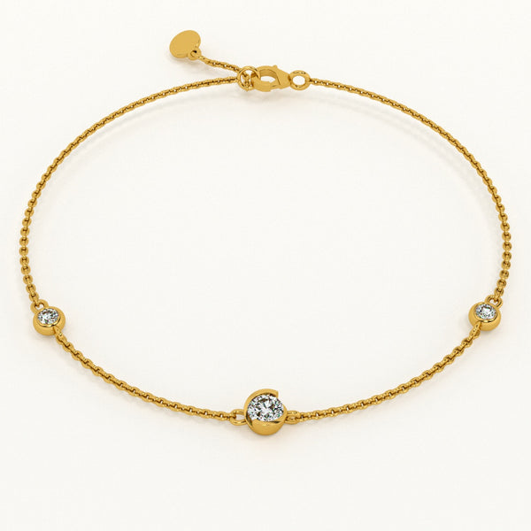 Radiant Trio 0.30 carat Lab-Grown Diamond Bracelet