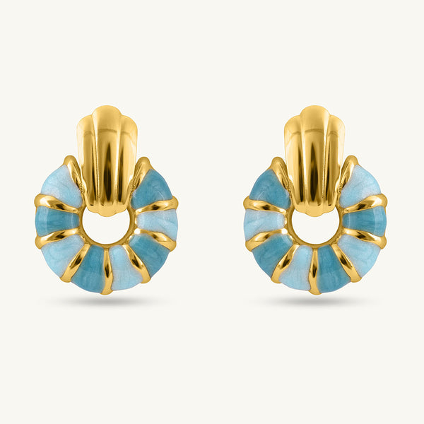 Ocean Breeze Sunburst Earrings