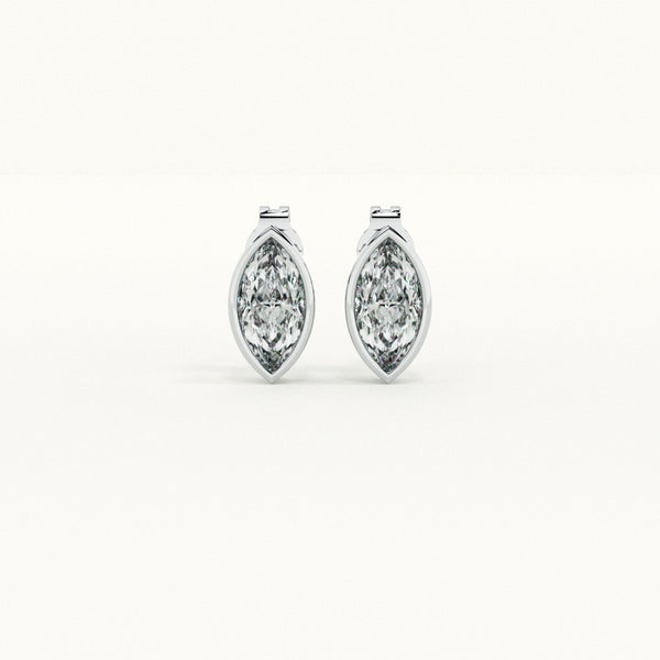 Fairy Light Marquise 925 Sterling Silver Studs