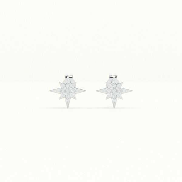 Cosmic Dust Star 925 Sterling Silver Studs