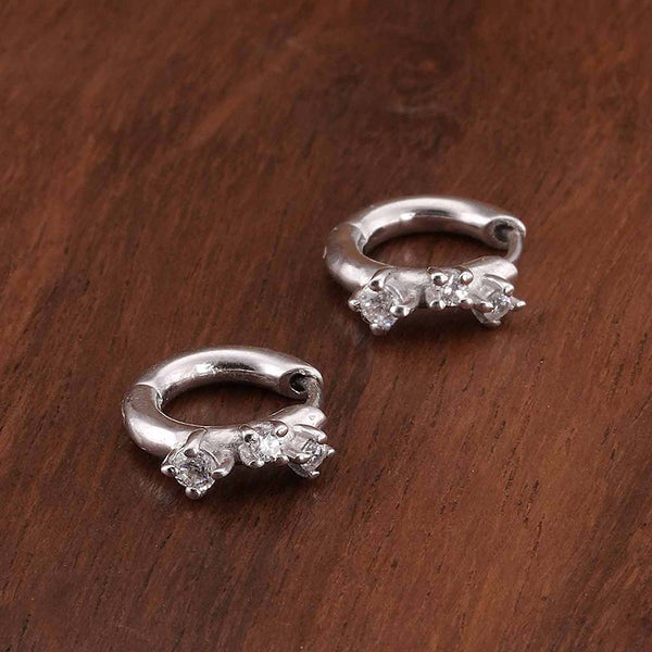 Mini Cluster 925 Sterling Silver Earrings