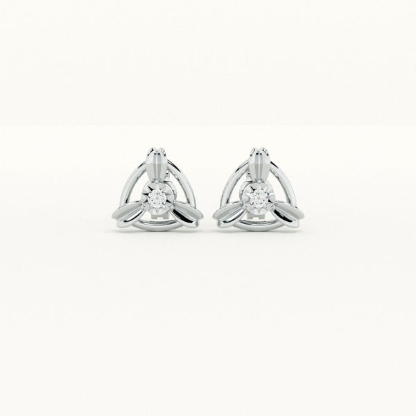 Trinity Sparkle Lab-Grown Diamond + 925 Sterling Silver Earrings