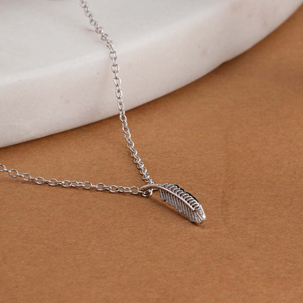 Spirit Feather 925 Sterling Silver Necklace