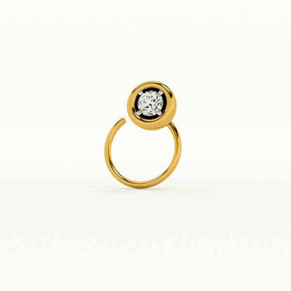 Circle Glow 0.04 Carat Lab-Grown Diamond Nose Pin