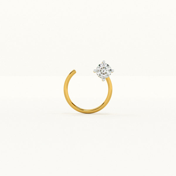 Delicate 0.04 Carat Lab-Grown Diamond Nose Pin