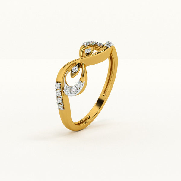 Infinity Twist 0.13 Carat Lab-Grown Diamond Ring