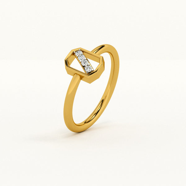 Radiant Path 0.05 Carat Lab-Grown Diamond Ring