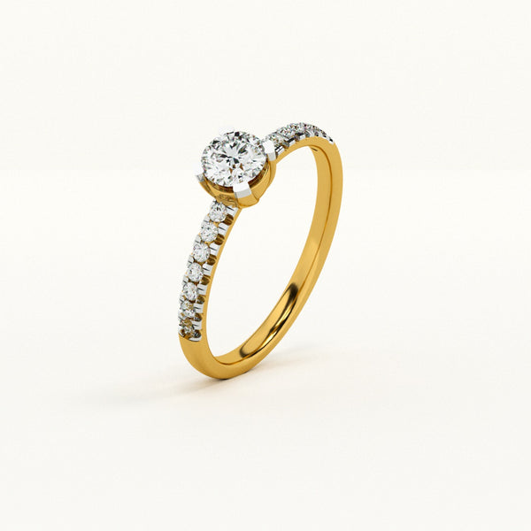 Golden Glow 0.32 / 0.14 carat Lab-Grown Diamond Ring