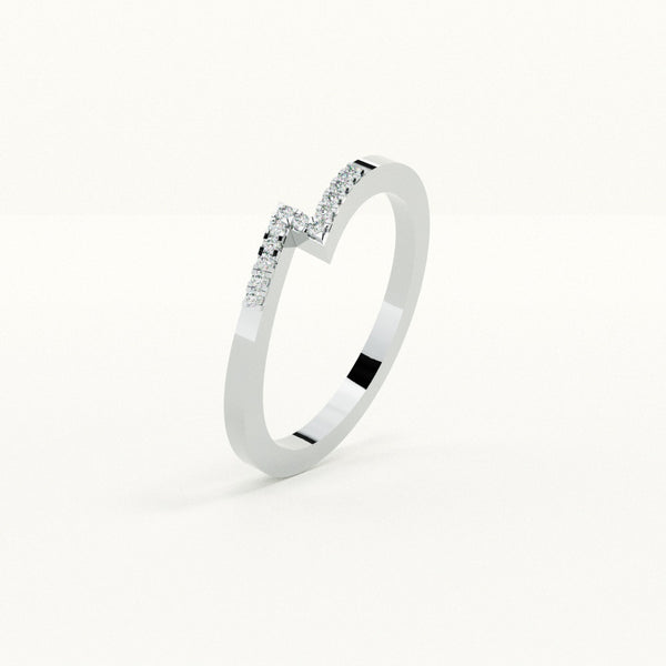 Celestial V 0.05 Carat Lab-Grown Diamond Ring