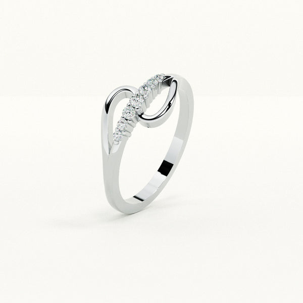 Twilight Loop 0.08 Carat Lab-Grown Diamond Ring