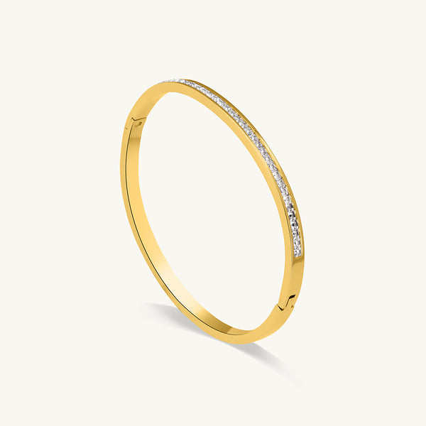Gleaming Diamond Bangle Bracelet