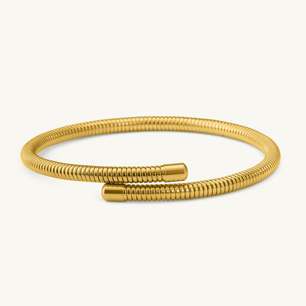 Stackable Wraparound Gold Bracelet
