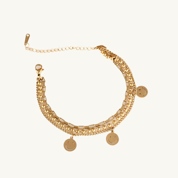 Golden Gleam Charm Bracelet