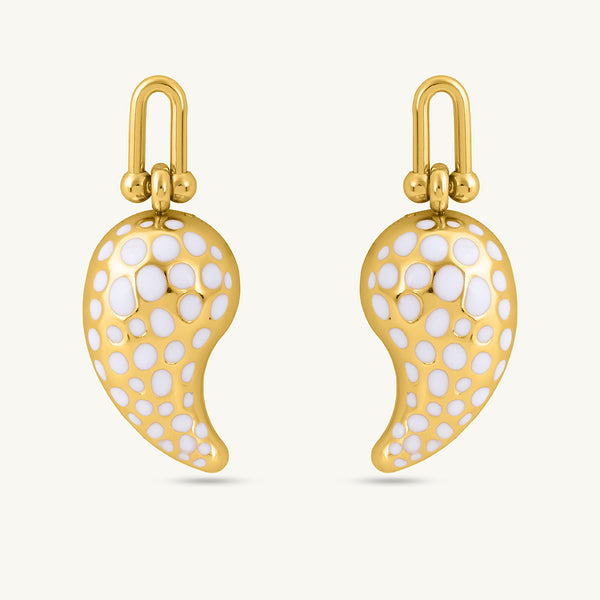 Polka Paisley Earrings