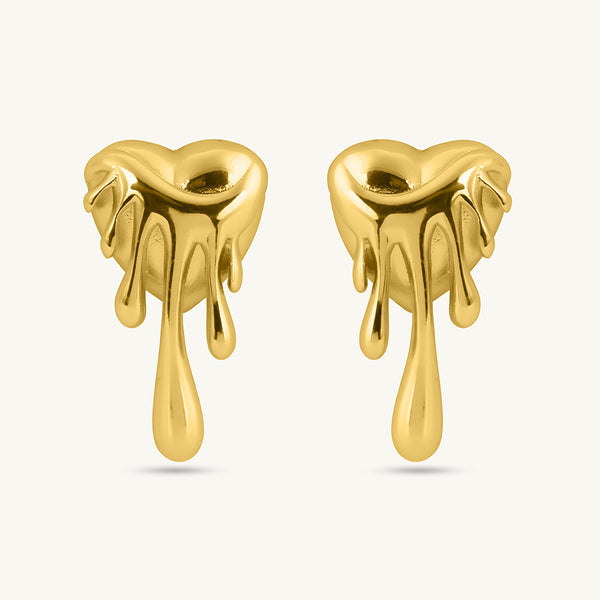 Sculpted Melted Heart Drops