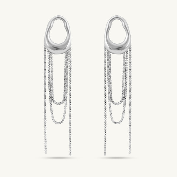 Artistic Dangle Chain Earrings