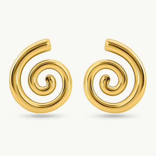 Trendy Sprial Stud Earrings