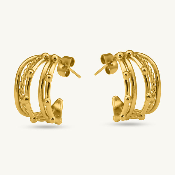 Intricate Multi Hoop Earrings