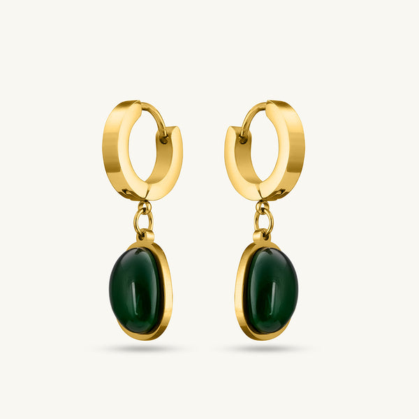 Emerald Cabochon Drops