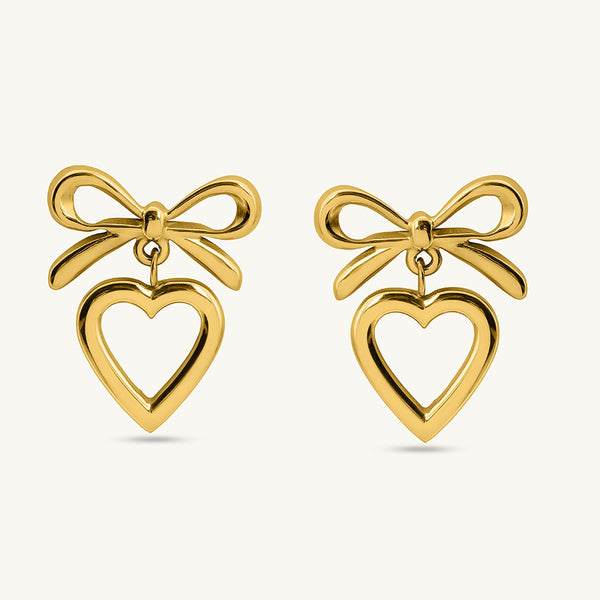 Nora Bow Heart Drops