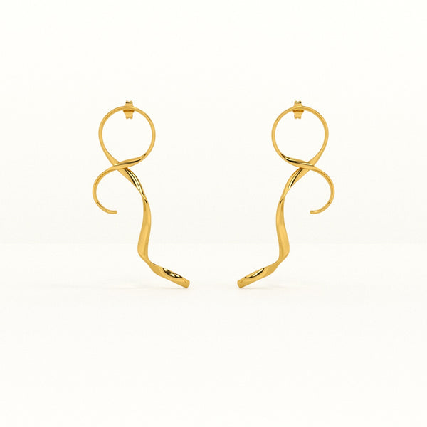 Golden Figure Eight Drops