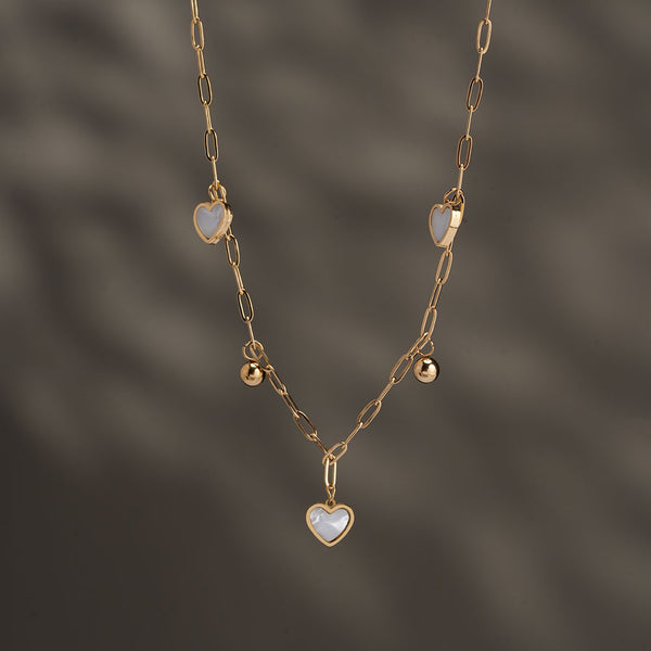 Hearts of Pearl Necklace