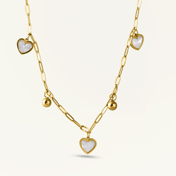 Hearts of Pearl Necklace