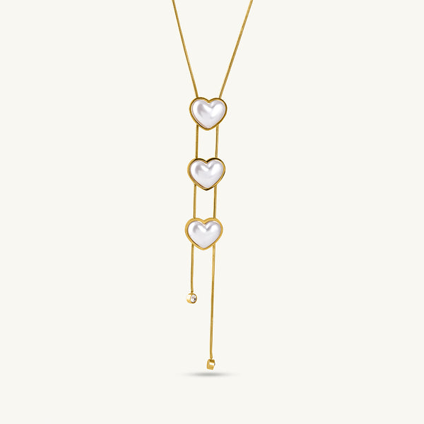 Triple Heart Adornment Necklace
