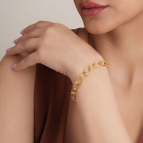 Buckle Link 925 Silver Signature Bracelet