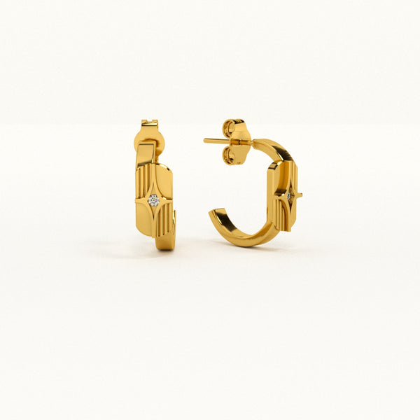 Tiny Echoes Signature Earrings