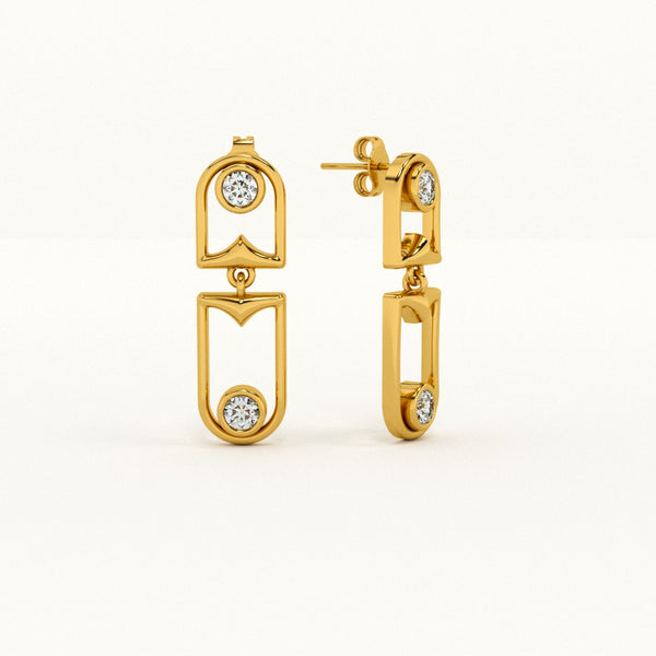 Haloed Signature Earrings